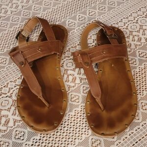 Brown Leather Sandles